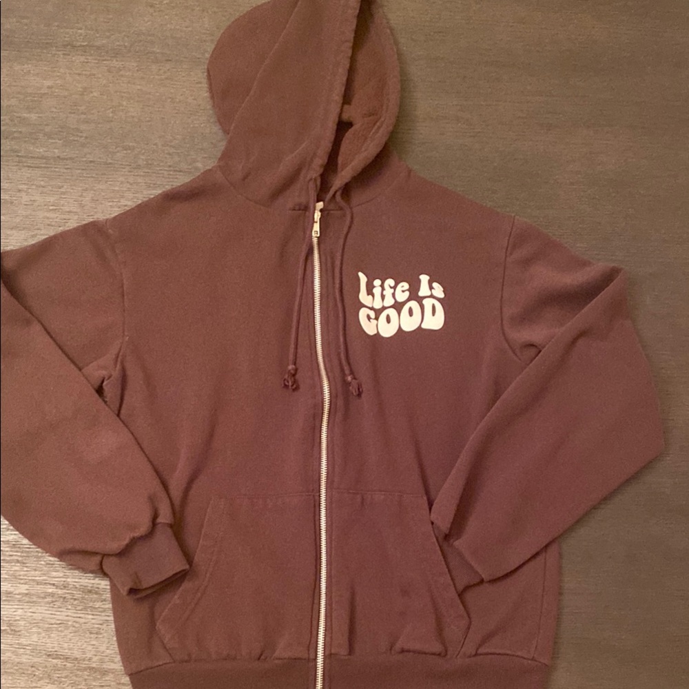 Full Tilt Live Your Best Life zip-up hoodie